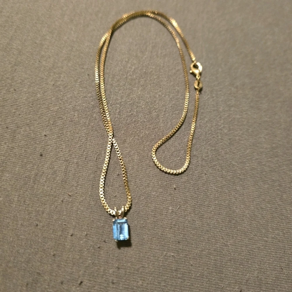 Blue Necklace .925 Sterling